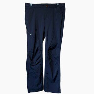 Orvis Black Hiking Pants 12 Roll Tab Nylon Spandex Trailcore Adventure Chic NWOT